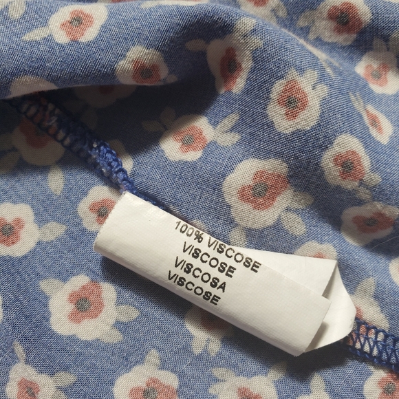 La fée maraboutée viscose short sleeve shirt size 38 - Picture 4 of 4